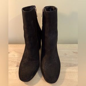 Sam Edelman suede heeled booties size 10